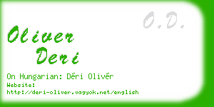 oliver deri business card